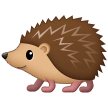 How Hedgehog emoji looks on Samsung.