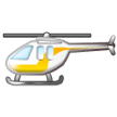 Bagaimana emoji Helikopter kelihatan di Samsung.