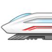 How High-Speed Train emoji looks on Samsung.