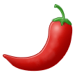 How Hot Pepper emoji looks on Samsung.