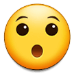 How Hushed Face emoji looks on Samsung.