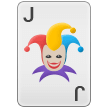 How Joker emoji looks on Samsung.