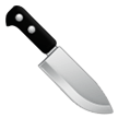 How Kitchen Knife emoji looks on Samsung.