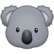 Bagaimana Koala emoji terlihat di Samsung.