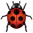 How Lady Beetle emoji looks on Samsung.