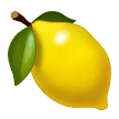 How Lemon emoji looks on Samsung.