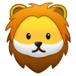 How Lion emoji looks on Samsung.