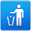 How Litter in Bin Sign emoji looks on Samsung.