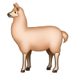 Bagaimana Llama emoji terlihat di Samsung.