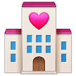 How Love Hotel emoji looks on Samsung.