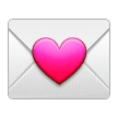 How Love Letter emoji looks on Samsung.