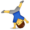 How Man Cartwheeling emoji looks on Samsung.