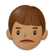 How Man: Medium Skin Tone emoji looks on Samsung.