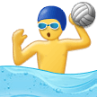 How Man Playing Water Polo emoji looks on Samsung.