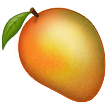 Hvordan Mango emoji ser ut på Samsung.