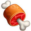 Como o emoji do Carne é exibido no Samsung.