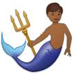 A quoi ressemblent les emoji Triton: peau mate sur Samsung.