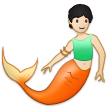 Wie Wassermensch: helle Hautfarbe Emoji auf Samsung aussieht.