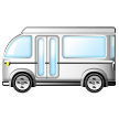 A quoi ressemblent les emoji Minibus sur Samsung.