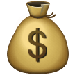 How Money Bag emoji looks on Samsung.