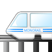 A quoi ressemblent les emoji Monorail sur Samsung.