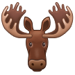 Bagaimana emoji Moose kelihatan di Samsung.