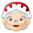 How Mrs. Claus: Light Skin Tone emoji looks on Samsung.