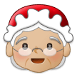 How Mrs. Claus: Medium-Light Skin Tone emoji looks on Samsung.