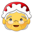 Wie Weihnachtsfrau Emoji auf Samsung aussieht.