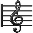 How Musical Score emoji looks on Samsung.