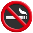 How No Smoking emoji looks on Samsung.