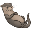 How Otter emoji looks on Samsung.