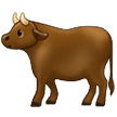 How Ox emoji looks on Samsung.