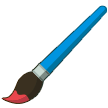 How Paintbrush emoji looks on Samsung.