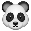 Como o emoji do Rosto de panda é exibido no Samsung.