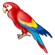 How Parrot emoji looks on Samsung.