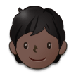 How Person: Dark Skin Tone emoji looks on Samsung.