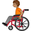 How Person in Manual Wheelchair: Medium Skin Tone emoji looks on Samsung.