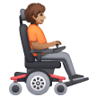 How Person in Motorized Wheelchair Facing Right: Medium Skin Tone emoji looks on Samsung.