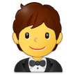 How Person in Tuxedo emoji looks on Samsung.