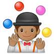 How Person Juggling: Medium Skin Tone emoji looks on Samsung.