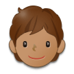 How Person: Medium Skin Tone emoji looks on Samsung.