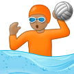 Wie Wasserballspieler(in): mittlere Hautfarbe Emoji auf Samsung aussieht.