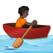 How Person Rowing Boat: Dark Skin Tone emoji looks on Samsung.