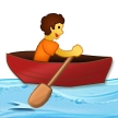 A quoi ressemblent les emoji Personne ramant dans une barque sur Samsung.