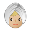 How Person Wearing Turban: Medium-Light Skin Tone emoji looks on Samsung.