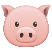 How Pig Face emoji looks on Samsung.