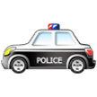 How Police Car emoji looks on Samsung.