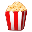 Hoe Popcorn emoji eruit ziet op Samsung.