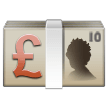 How Pound Banknote emoji looks on Samsung.